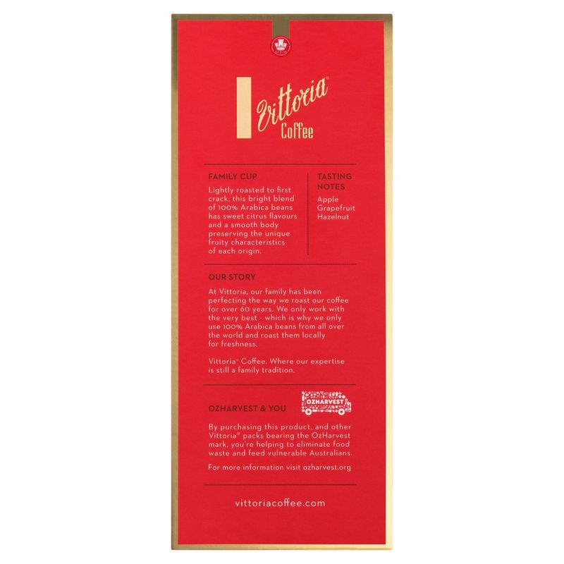 COFFEE CAPS VITTORIA 10'S NESPRESSO COMPATIBLE FAMILY CUP