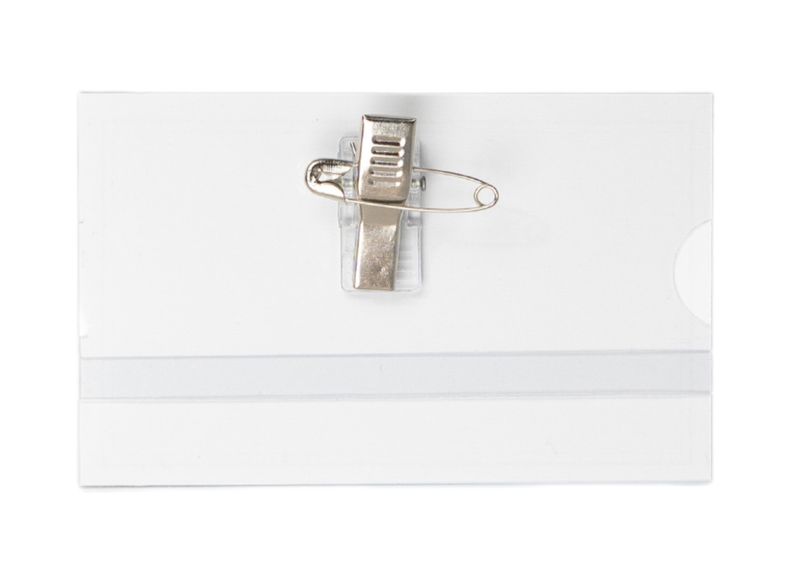 NAME BADGE & CARD HOLDER STAT PIN & CLIP BX50