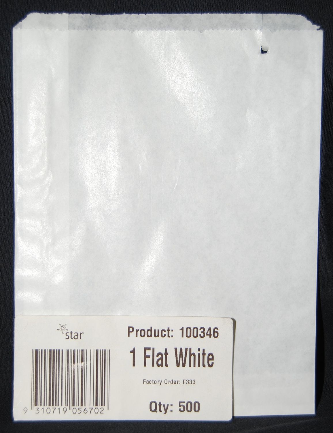 BAGS PAPER WHITE NO.1 LONG 170X140 PK500