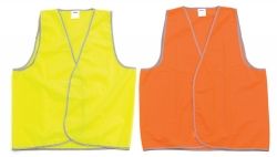SAFETY VEST FLUORO ORANGE LGE DAY USE
