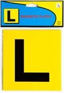 PLATE DRIVER L YELLOW BACKGROUND MAGNETIC 323