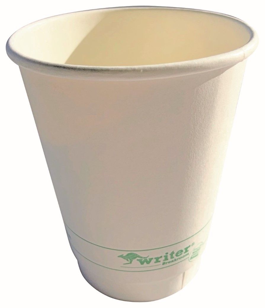 PAPER CUP WRITER 8OZ BREAKROOM ECO DOUBLE WALL WHITE PK500