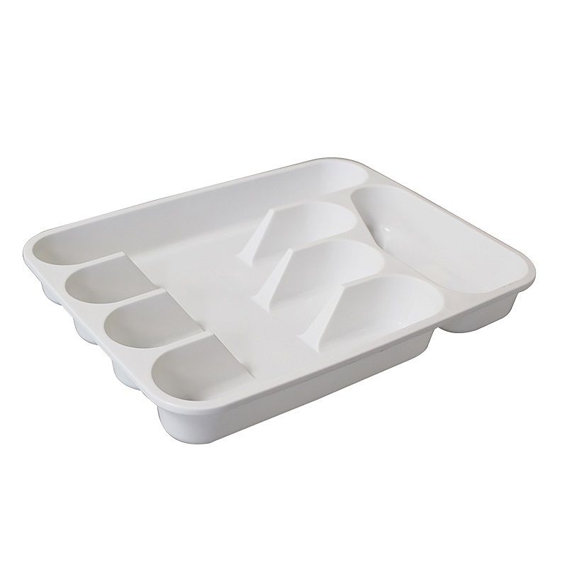 CUTLERY TRAY CONNOISSEUR 330X260X45MM 5 COMPARTMENT WHITE