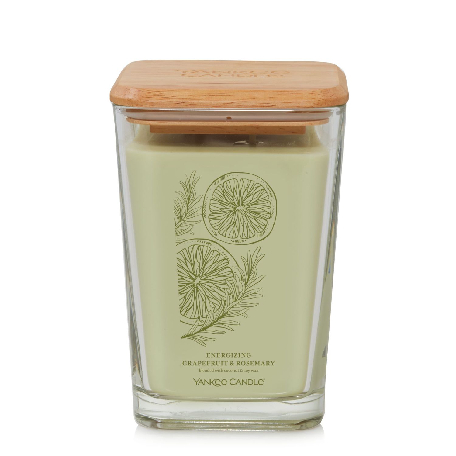 CANDLE YANKEE WELL LIVING LARGE ENERGIZING GRAPEFRUIT & ROSEMARY