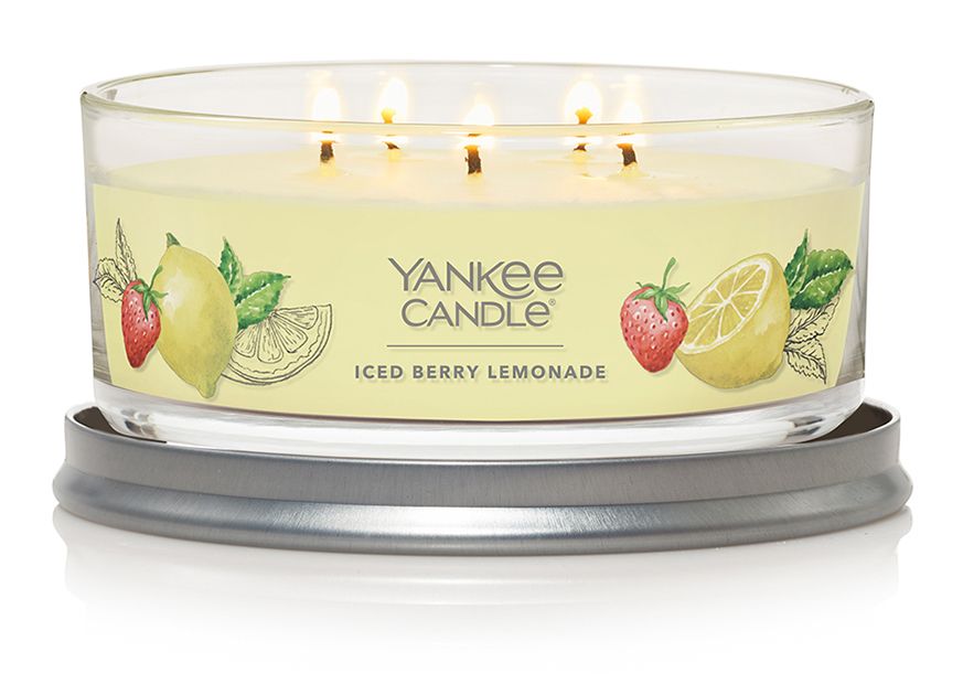 CANDLE YANKEE SIGNATURE 5 WICK TUMBLER ICED BERRY LEMONADE