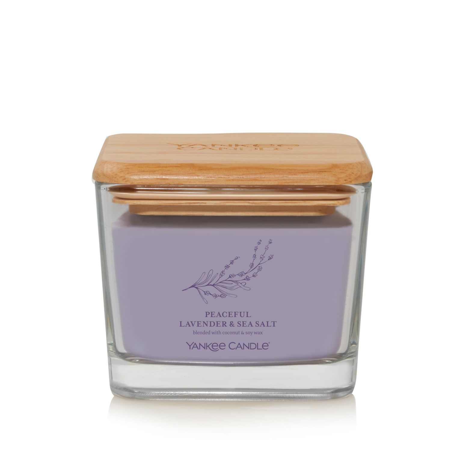 CANDLE YANKEE WELL LIVING MEDIUM PEACEFUL LAVENDER & SEA SALT