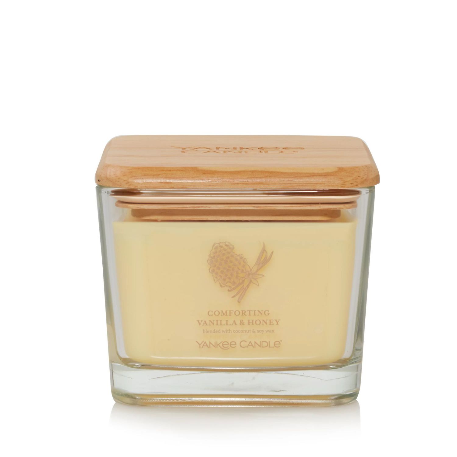 CANDLE YANKEE WELL LIVING MEDIUM COMFORTING VANILLA & HONEY