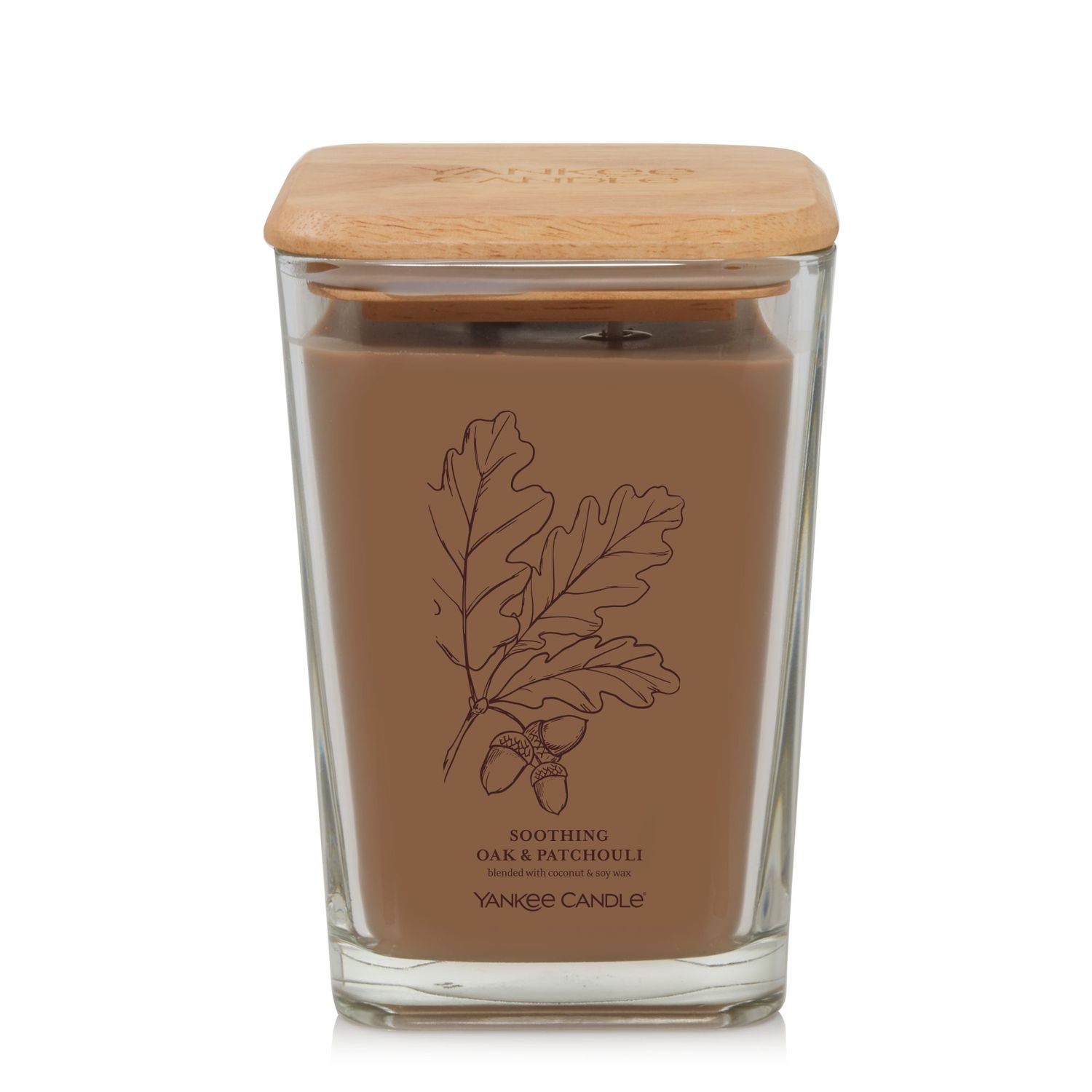 CANDLE YANKEE WELL LIVING LARGE SOOTHING OAK & PATCHOULI