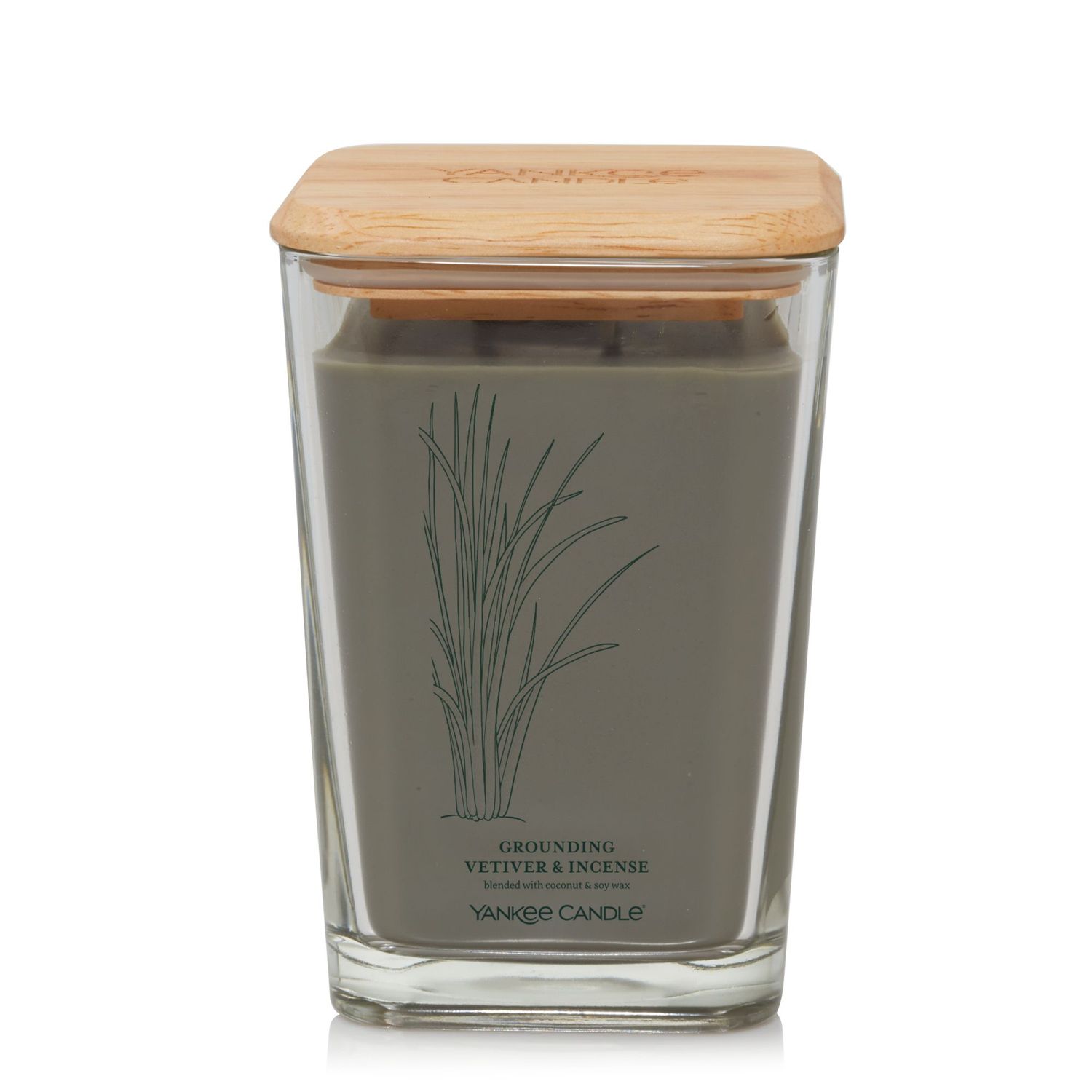 CANDLE YANKEE WELL LIVING LARGE GROUNDING VETIVER & INCENSE