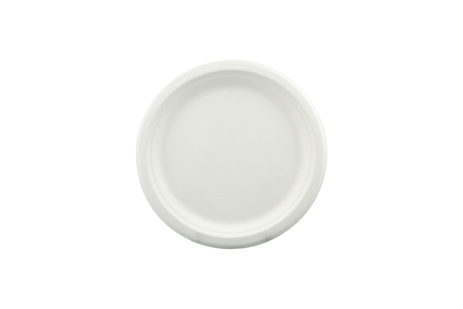 PLATE ROUND SUGARCANE ECO PAPER 180MM PK25