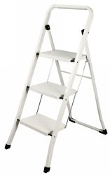 STEP LADDER ITALPLAST 3 STEP WHITE