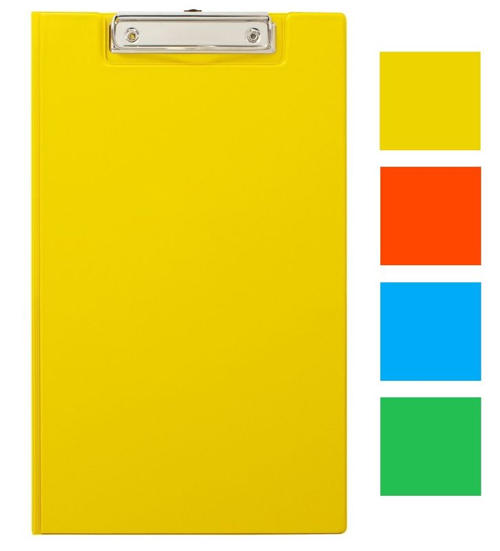 CLIPFOLDER GNS A4 W/POCKET BRIGHT ASST