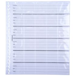 COIN ALBUM REFILL 280X245MM 30 POCKETS SUITS CMDL PK10