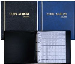 COIN ALBUM 290X275MM PVC PADDED COVER INC REFILLS