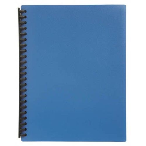 DISPLAY BOOK MARBIG A4 REFILLABLE BLUE 20P
