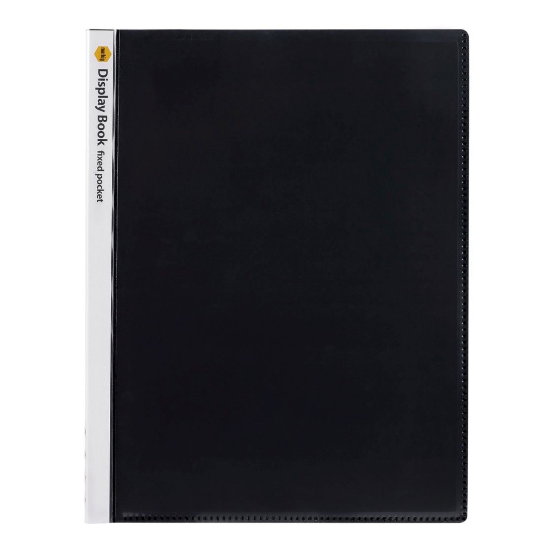 DISPLAY BOOK MARBIG A4 INSERT COVER NON-REFILLABLE BLACK 20P
