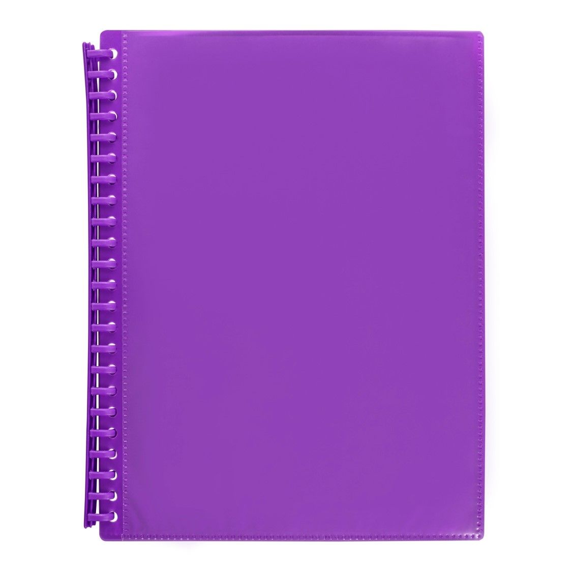 DISPLAY BOOK MARBIG A4 INSERT COVER REFILLABLE PURPLE 20P