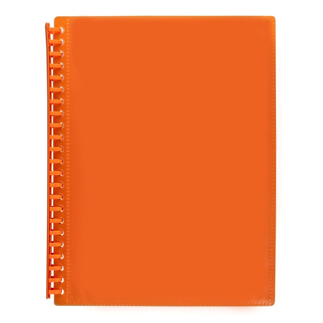 DISPLAY BOOK MARBIG A4 INSERT COVER REFILLABLE ORANGE 20P