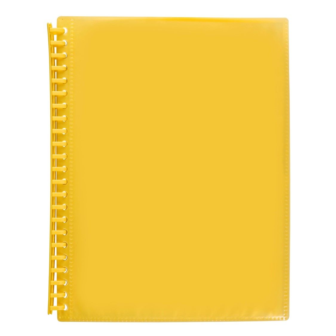 DISPLAY BOOK MARBIG A4 INSERT COVER REFILLABLE YELLOW 20P