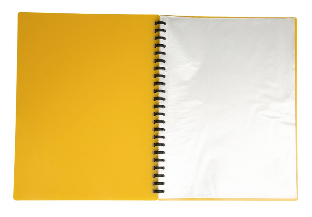 DISPLAY BOOK GNS A4 REFILLABLE YELLOW 20P