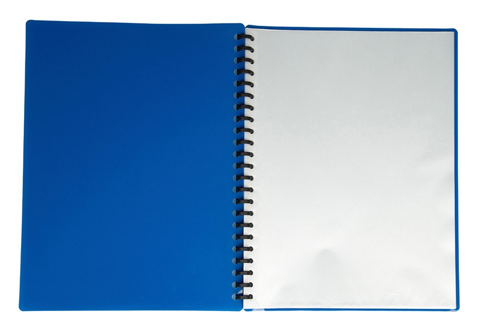 DISPLAY BOOK GNS A4 REFILLABLE GLOSS BLUE 20P