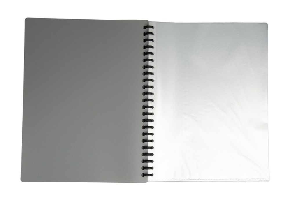 DISPLAY BOOK GNS A4 REFILLABLE GREY 20P