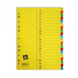 SP- DIVIDERS AVERY A4 MANILLA BRIGHT PRINTED A-Z