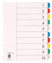 DIVIDERS MARBIG A4 PVC EXTRA WIDE 10 TAB