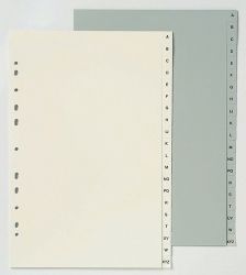 DIVIDERS MARBIG A4 PP GREY A-Z