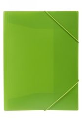DOCUMENT WALLET MARBIG A4 SOFT TOUCH BRIGHTS LIME