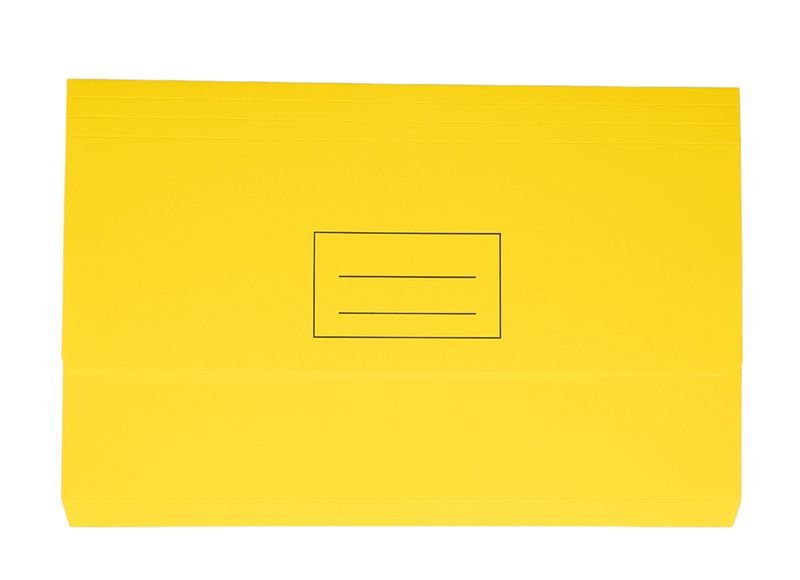DOCUMENT WALLET STAT FC BOARD YELLOW