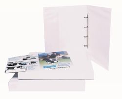 BINDER INSERT BANTEX A3 4 D-RING 38MM PORTRAIT WHITE