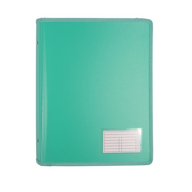 BINDER BANTEX A4 2 D-RING 25MM ZIPPERED GREEN