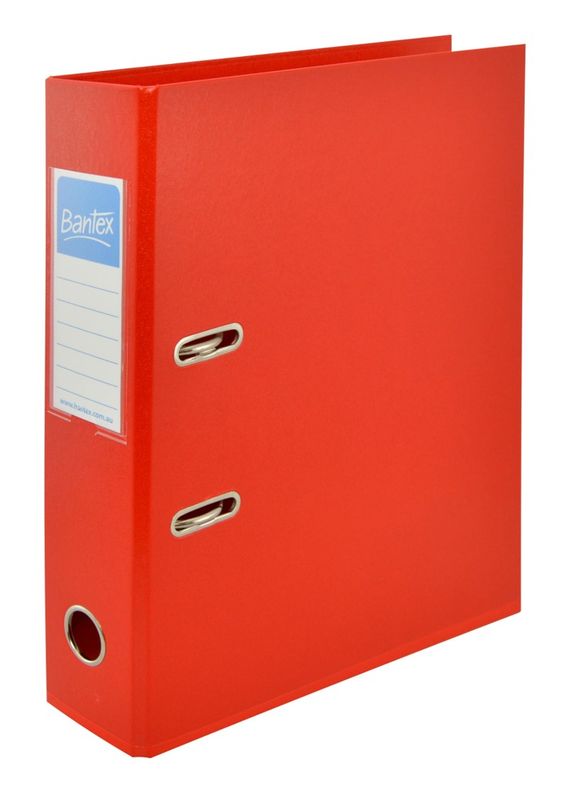 LEVER ARCH FILE BANTEX A4 PP 70MM RED