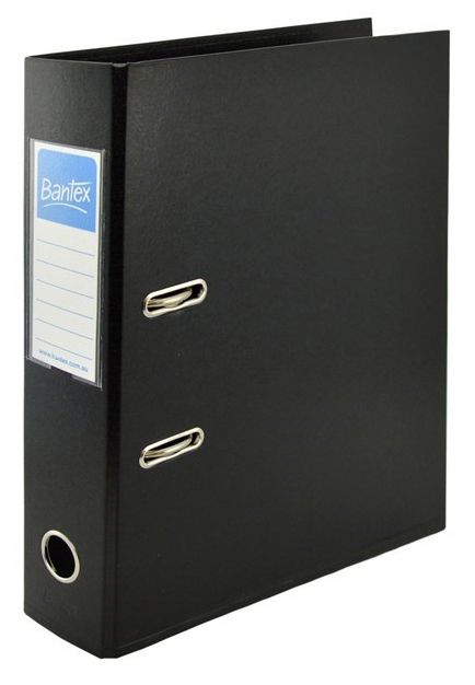 LEVER ARCH FILE BANTEX A4 PP 70MM BLACK