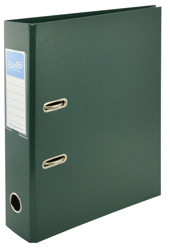 LEVER ARCH FILE BANTEX A4 70MM STANDARD GREEN