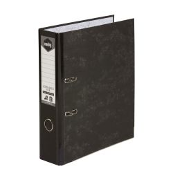 LEVER ARCH FILE MARBIG A4 PAPER SPINE MOTTLE BLACK
