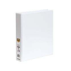 BINDER INSERT MARBIG A4 CLEARVIEW 3 D-RING 38MM WHITE