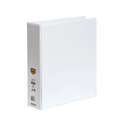 BINDER INSERT MARBIG A4 CLEARVIEW 3 D-RING 50MM WHITE