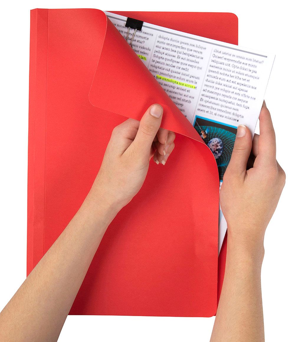 MANILLA FOLDER MARBIG F/C RED BX100