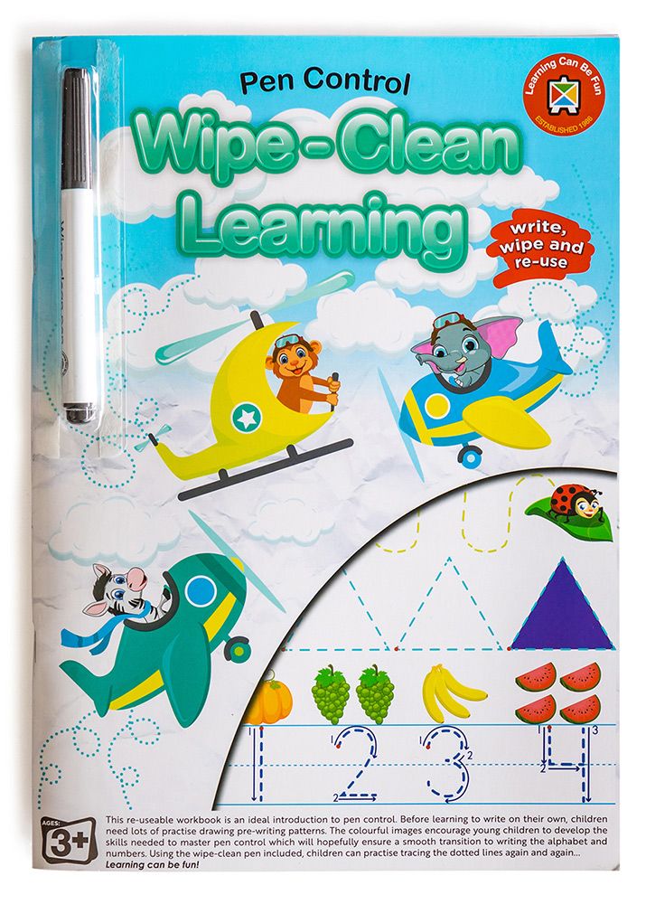 BOOK LCBF WIPE CLEAN LEARNING PEN CONTROL
