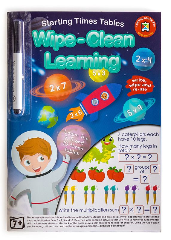 BOOK LCBF WIPE CLEAN LEARNING STARTING TIMES TABLES