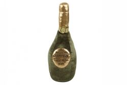 XMAS DECO DOOR STOP MOET CHAMPAGNE 26 X 13CM GREEN