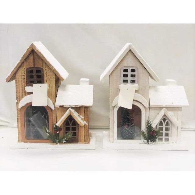 XMAS DECO 30CM LED HERITAGE HOUSE