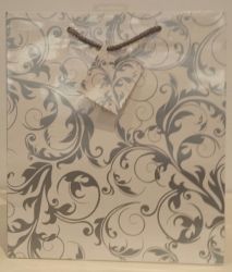 BAG GIFT LGE OZCORP SILVER LINEWORK