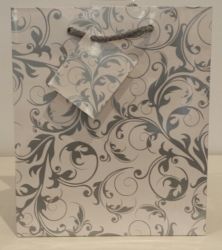 BAG GIFT MED OZCORP SILVER LINEWORK