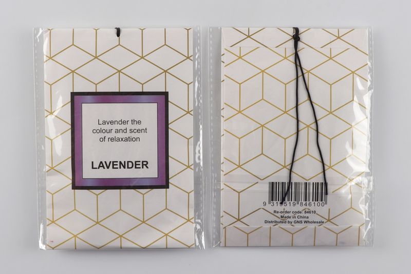 SCENTED SACHETS GNS 10X15CM WITH RIBBON LAVENDER