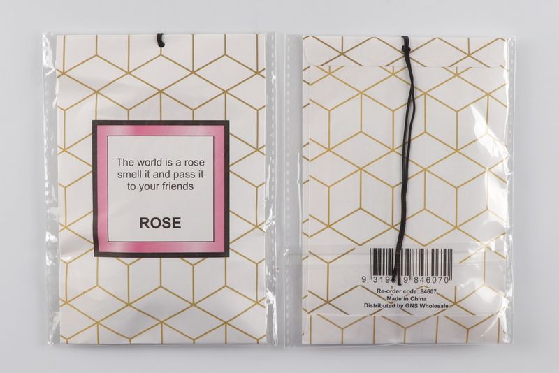 SCENTED SACHETS GNS 10X15CM WITH RIBBON ROSE