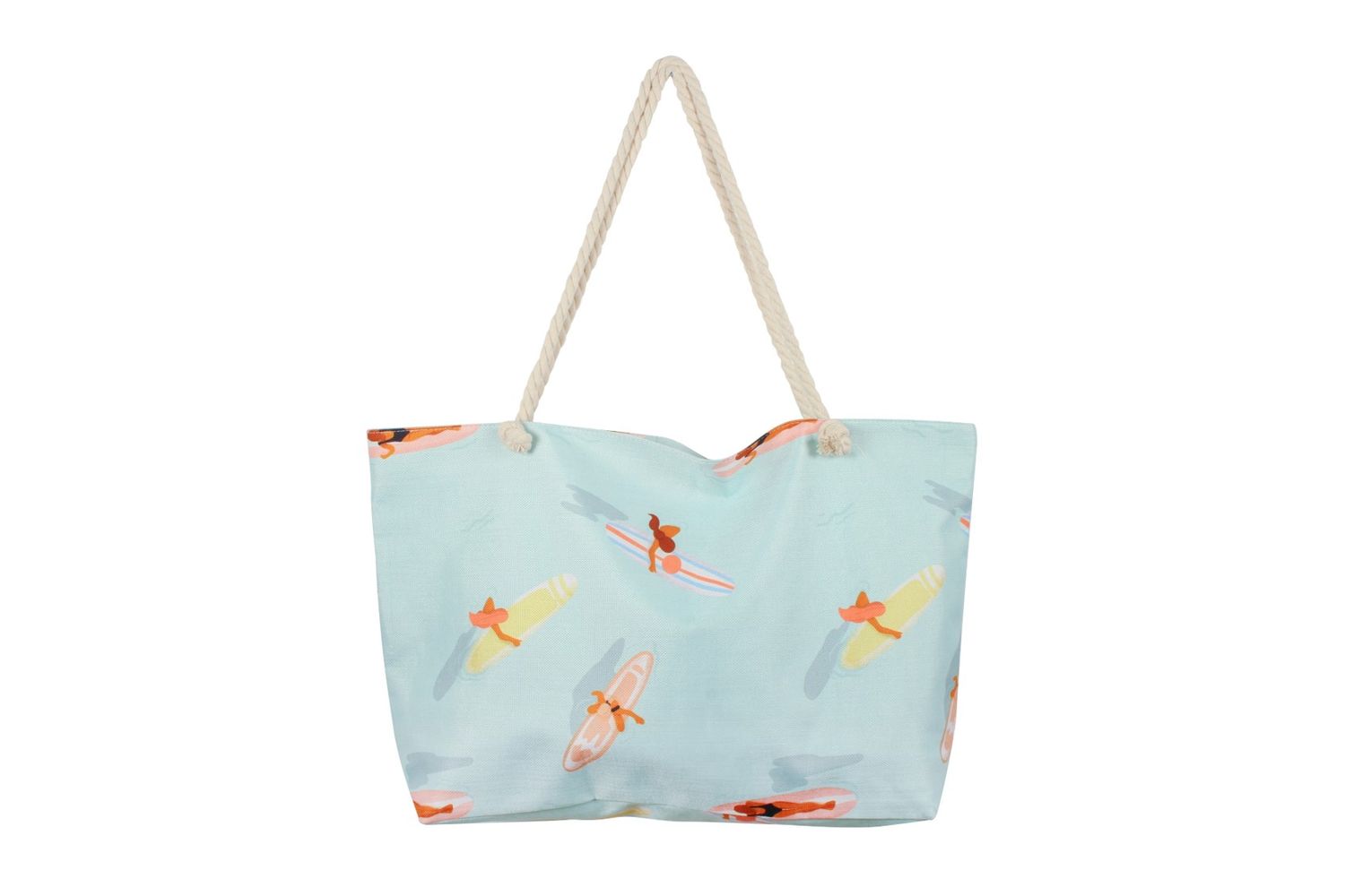 BEACH BAG GOODVIBES JUMBO 70X42X15CM WITH INNER ZIP AND PKT SUNDAY SURF