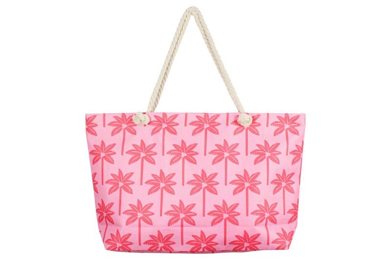 BEACH BAG GOODVIBES JUMBO 70X42X15CM WITH INNER ZIP AND PKT COCO PALMS